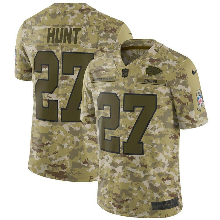 Kansas City Chiefs Kareem Hunt Camo Jersey 2018 - 2019