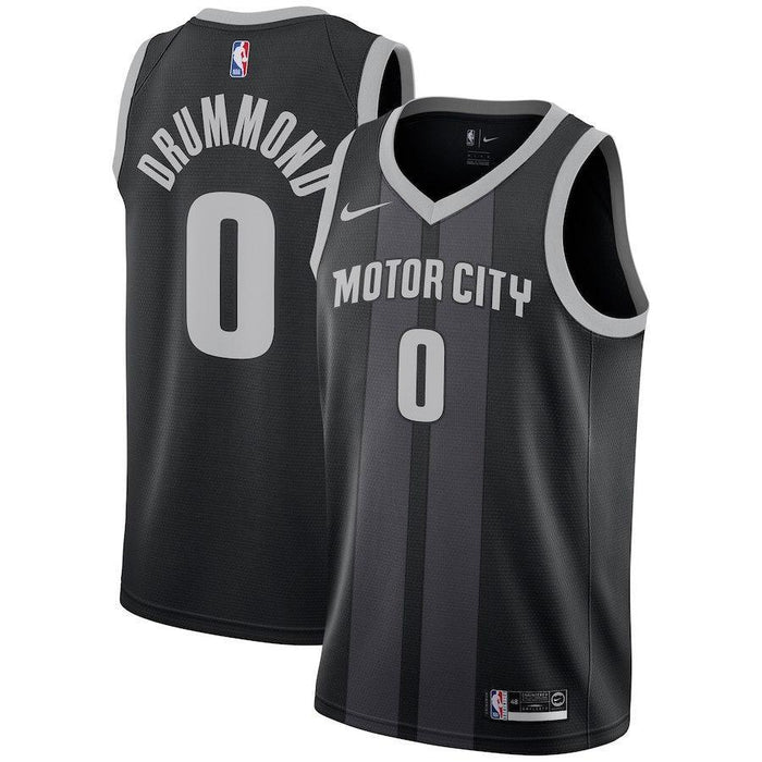 Andre Drummond Detroit Pistons Black Swingman City Edition Jersey 2018 - 2019