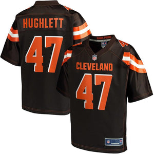Men's Cleveland Browns Charley Hughlett NFL Pro Line Brown Player Jersey