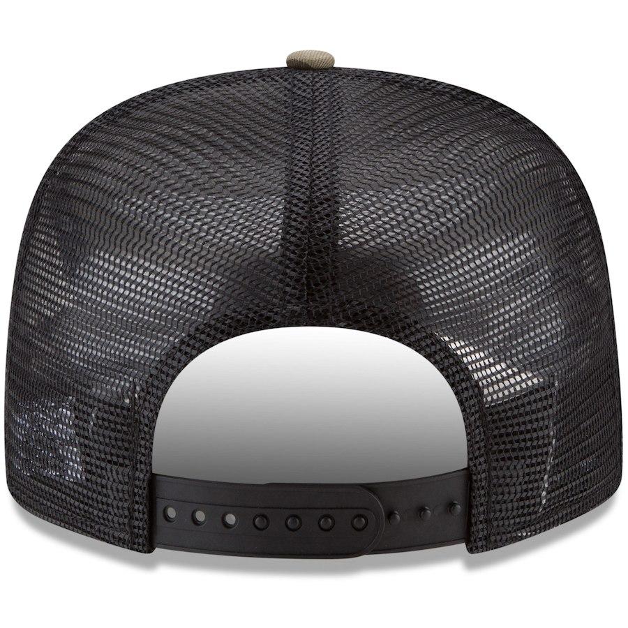 New Era Kansas City Chiefs Woodland Camo/Black Trucker 9FIFTY Snapback Adjustable Hat