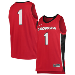 Men's Nike Red Georgia Bulldogs College Replica Basketball Jersey