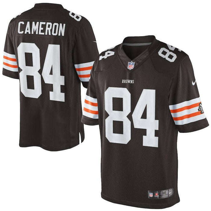 Men's Cleveland Browns Historic Logo Jordan Cameron Nike Brown Limited Jersey