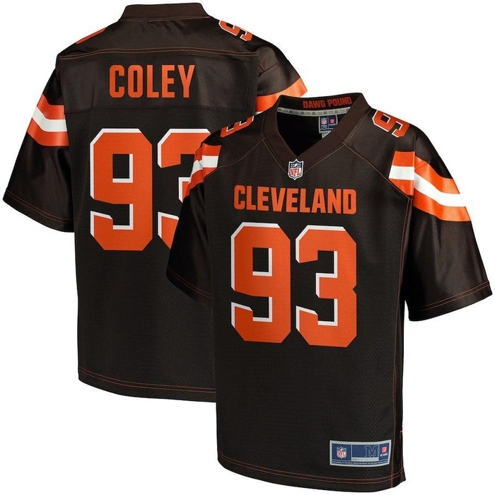 Men's Cleveland Browns Trevon Coley NFL Pro Line Brown Player Jersey