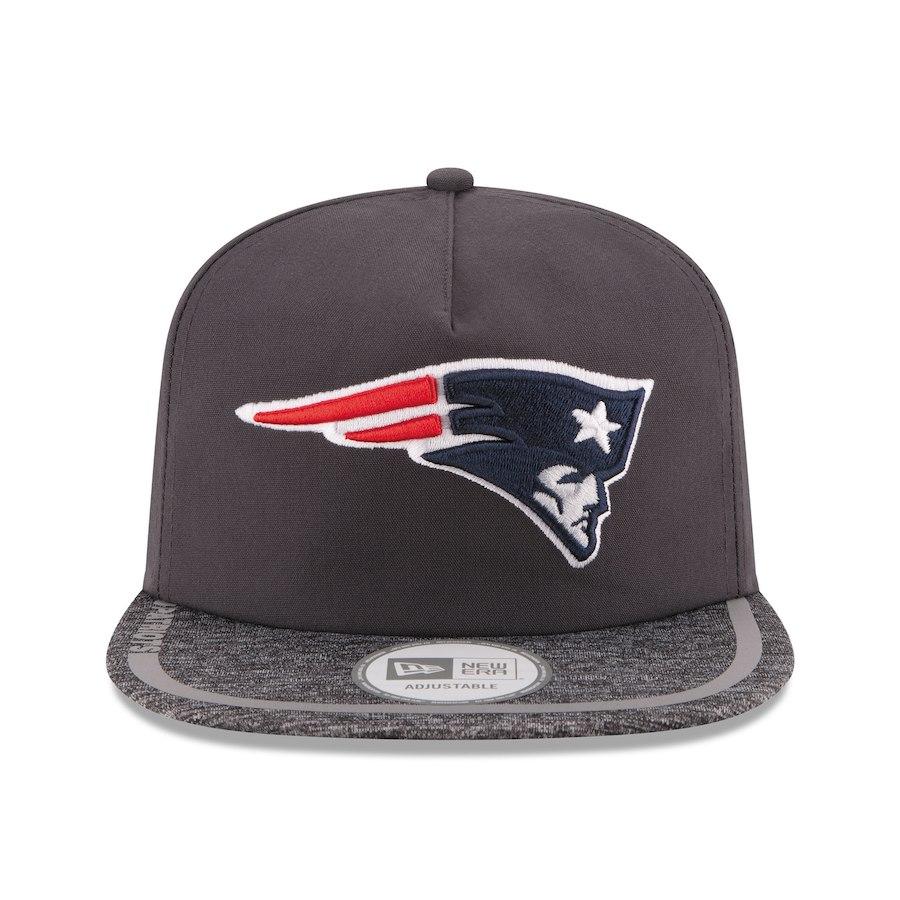 New Era New England Patriots Gray On Field Training Camp A-Frame Adjustable Hat