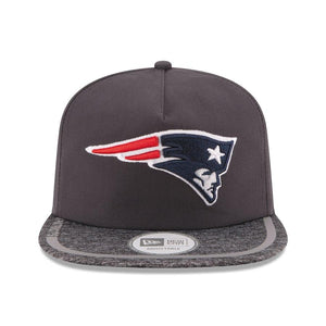 New Era New England Patriots Gray On Field Training Camp A-Frame Adjustable Hat