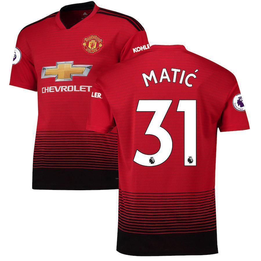 Nemanja Matic Manchester United 2018/19 Home Jersey