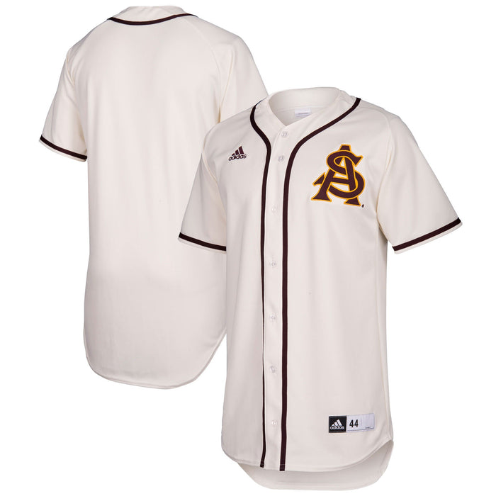 Men's Adidas Tan Arizona State Sun Devils Authentic Baseball Jersey