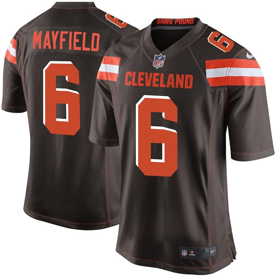 Youth Cleveland Browns Baker Mayfield Nike Brown Game Jersey