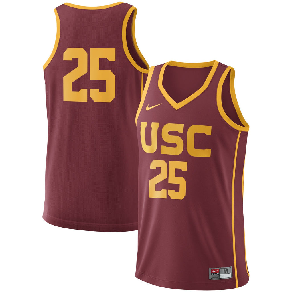 Men's Nike Cardinal USC Trojans College Replica Basketball Jersey