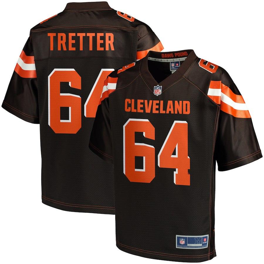 Men's Cleveland Browns J.C. Tretter NFL Pro Line Brown Player Jersey