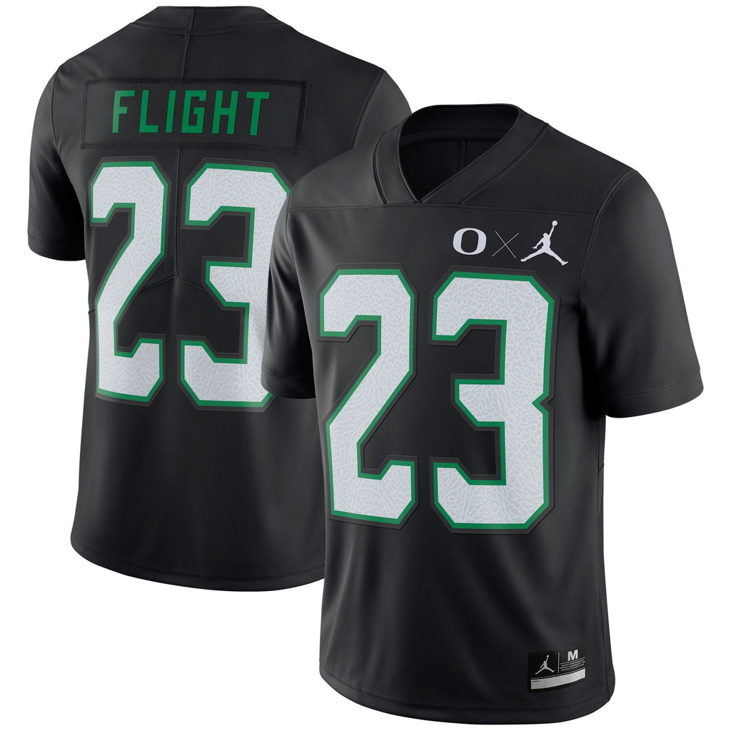 Men's Jordan Brand #23 Black Oregon Ducks Jumpman Limited Jersey
