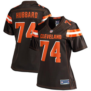 Women's Cleveland Browns Chris Hubbard NFL Pro Line Brown Team Color Player Jersey