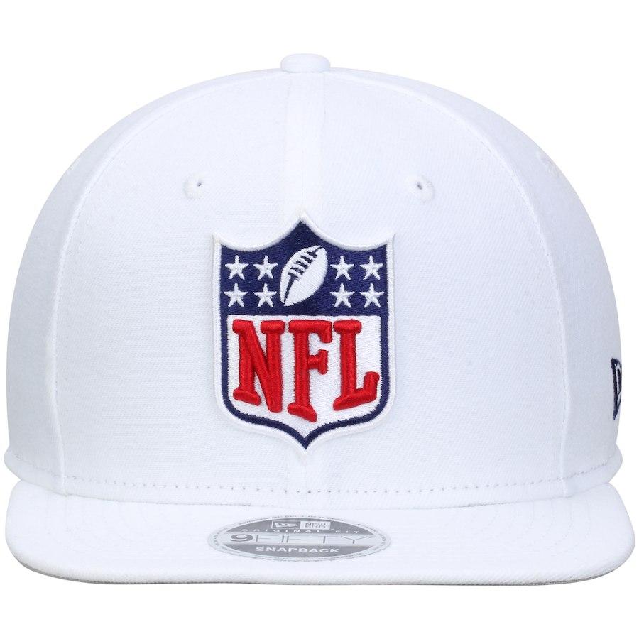 New Era NFL Shield Logo White Original Fit 9FIFTY Adjustable Snapback Hat