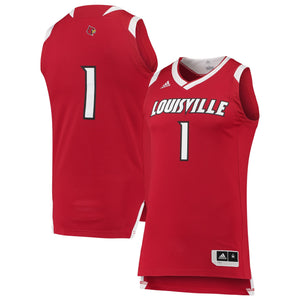 Men's Adidas Red/White Louisville Cardinals Chase Basketball Jersey