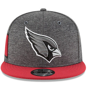 New Era Arizona Cardinals Heather Gray/Cardinal 2018 NFL Sideline Home Graphite 9FIFTY Snapback Adjustable Hat