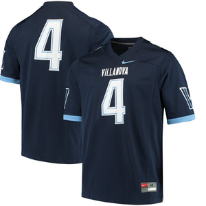 Men's Nike #4 Navy Villanova Wildcats Replica Game Jersey