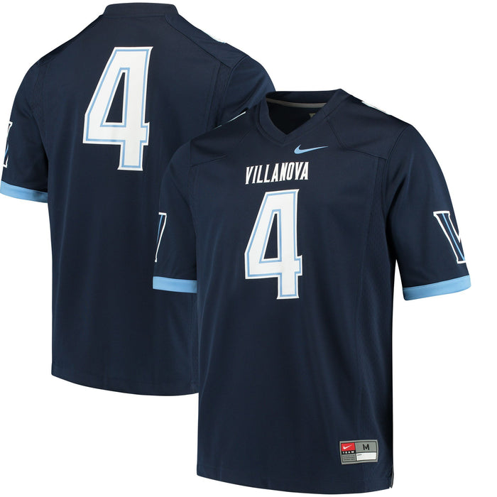 Men's Nike #4 Navy Villanova Wildcats Replica Game Jersey