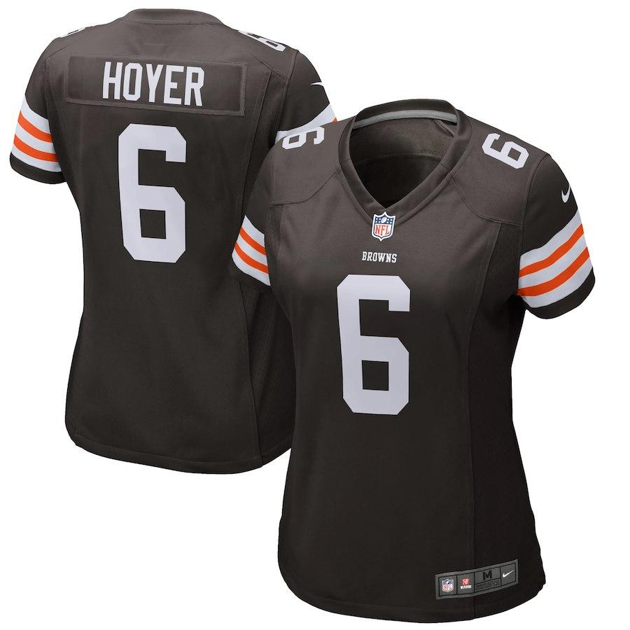 Women's Cleveland Browns Historic Logo Brian Hoyer Nike Game Jersey