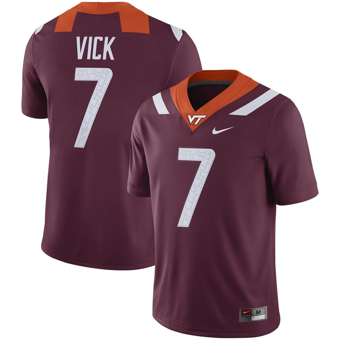 Men's Nike Michael Vick Maroon Virginia Tech Hokies Alumni Player Jersey