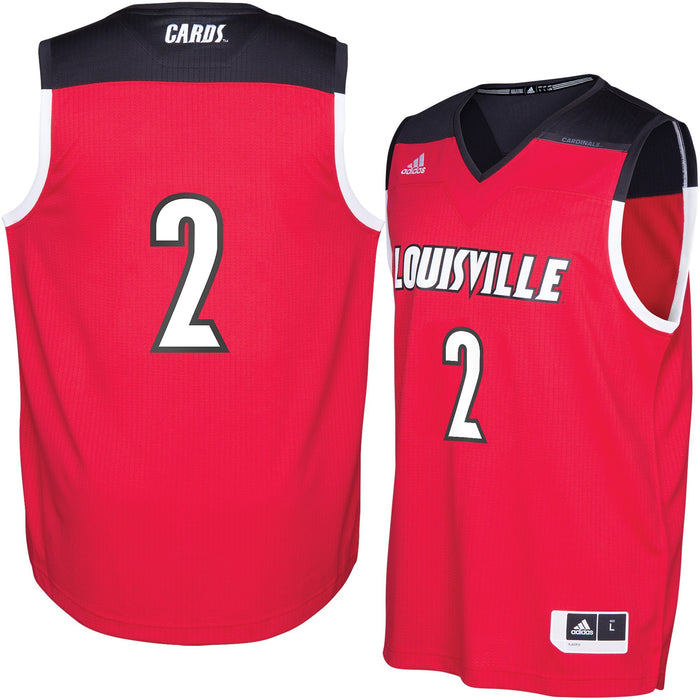 Men's Adidas Red Louisville Cardinals 2016 March Madness Basketball Jersey