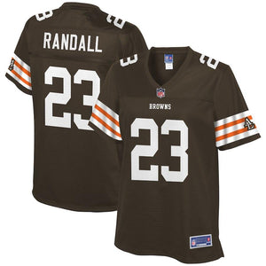 Women's ClevelandWomen's Cleveland Browns Damarious Randall NFL Pro Line Brown Historic Logo Player Jersey Browns Joe Schobert NFL Pro Line Brown Player Jersey