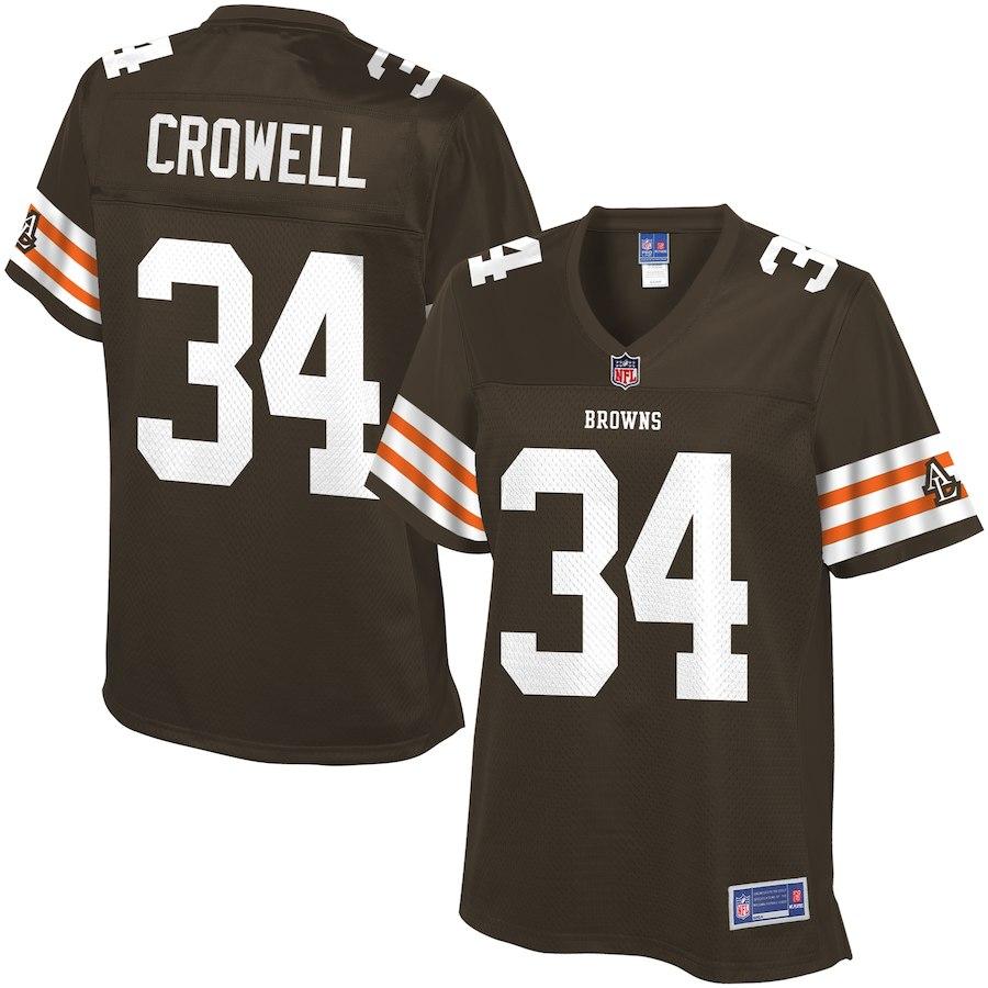 NFL Pro Line Women's Cleveland Browns Historic Logo Isaiah Crowell Team Color Jersey