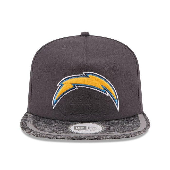 New Era Los Angeles Chargers Gray On Field Training Camp A-Frame Adjustable Hat