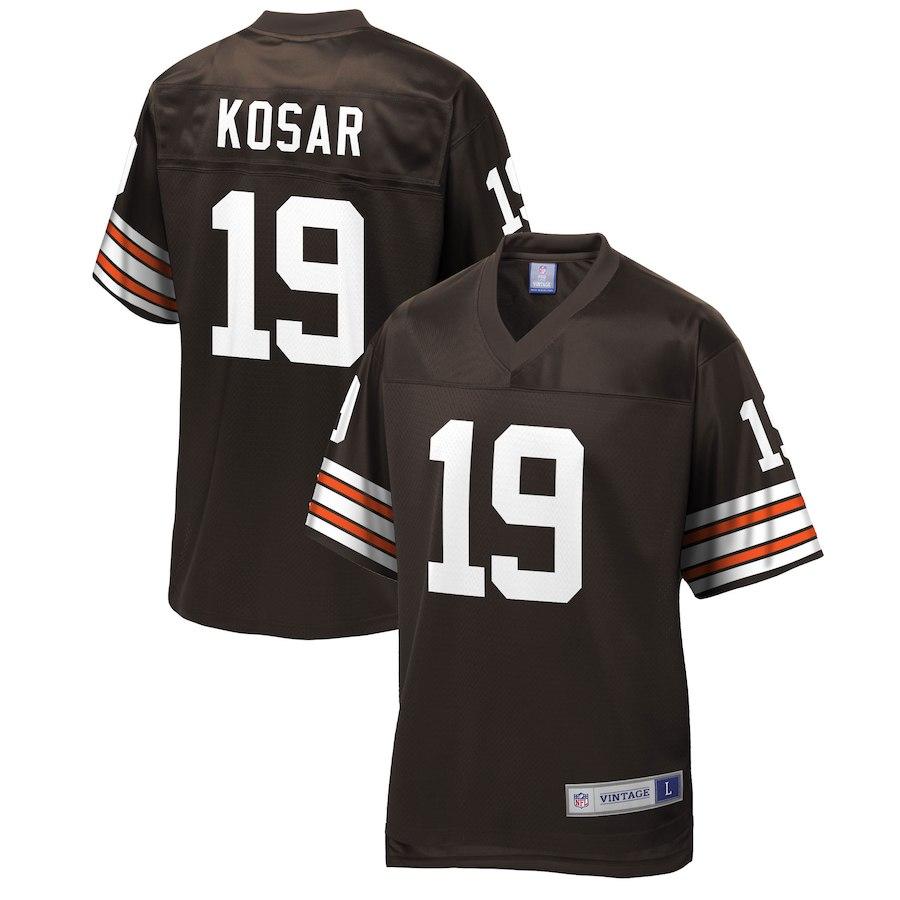 Men's Cleveland Browns Bernie Kosar NFL Pro Line Brown Retired Player Jersey