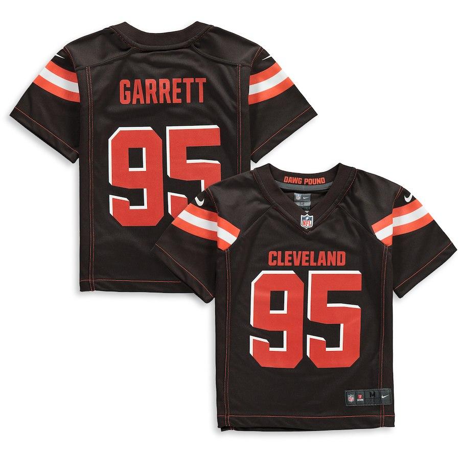 Preschool Cleveland Browns Myles Garrett Nike Brown Player Game Jersey