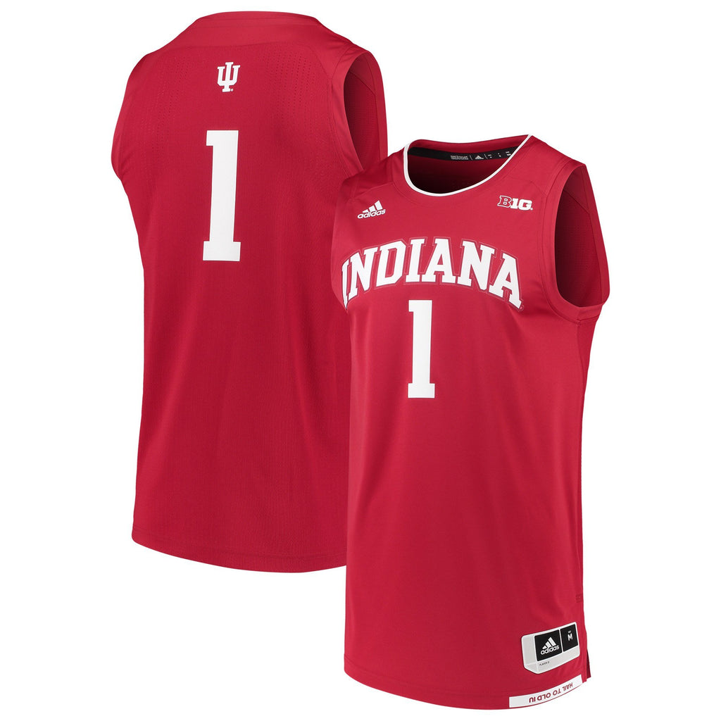 Men's Adidas Crimson Indiana Hoosiers Replica Swingman Jersey