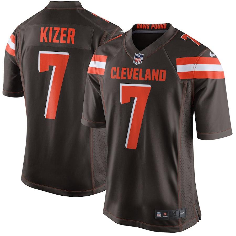 Men's Cleveland Browns DeShone Kizer Nike Brown Game Jersey