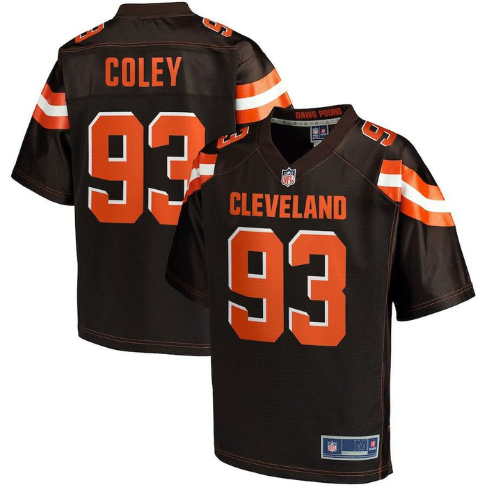 Men's Cleveland Browns Trevon Coley NFL Pro Line Brown Big & Tall Player Jersey