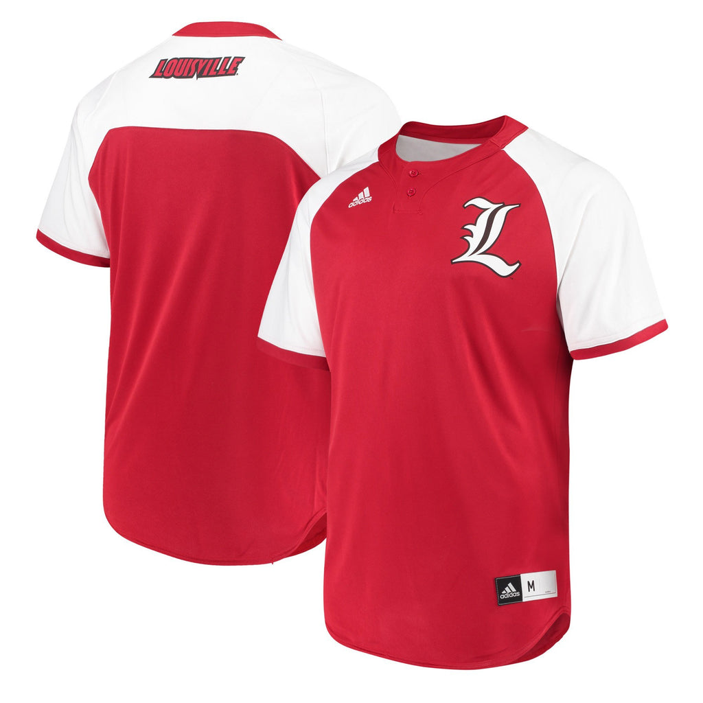 Men's Adidas Red Louisville Cardinals Diamond King 2.0 climalite Jersey