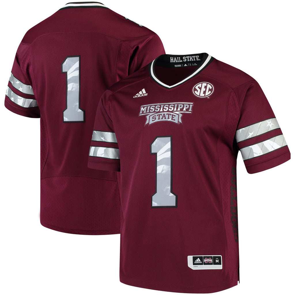Men's Adidas Maroon Mississippi State Bulldogs 2017 Special Games Jersey