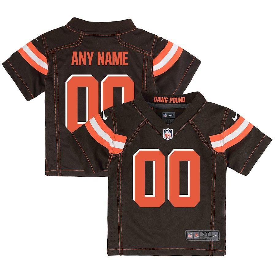 Preschool Cleveland Browns Nike Brown Customized Game Jersey