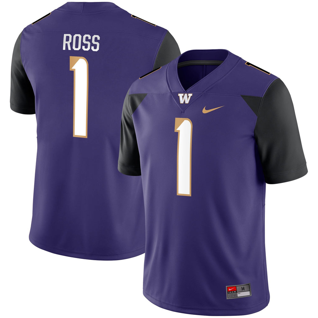 Men's Nike John Ross Purple Washington Huskies Game Jersey