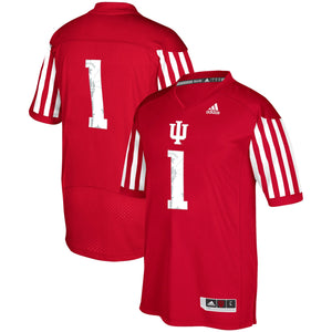 Men's Adidas #1 Crimson Indiana Hoosiers Special Games Jersey