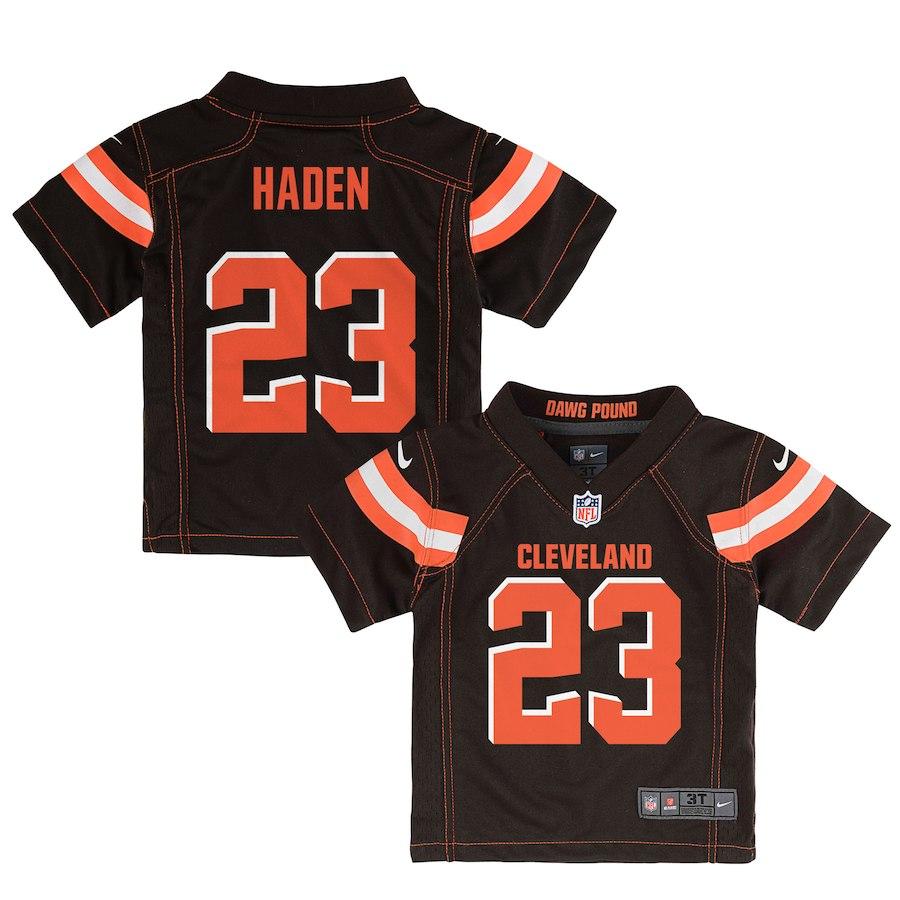 Toddler Cleveland Browns Joe Haden Nike Brown Team Color Game Jersey