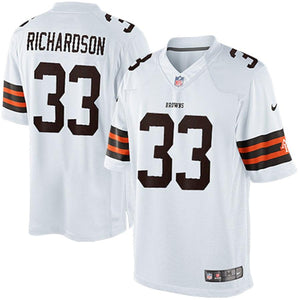 Men's Cleveland Browns Historic Logo Trent Richardson Nike White Limited Jersey