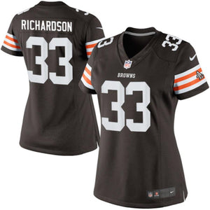 Women's Cleveland Browns Historic Logo Trent Richardson Nike Brown Limited Jersey
