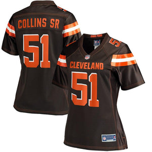 Women's Cleveland Browns Jamie Collins NFL Pro Line Brown Player Jersey