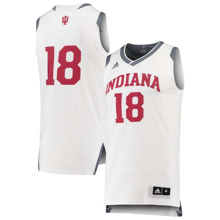 Men's Adidas White Indiana Hoosiers Chase Basketball Jersey