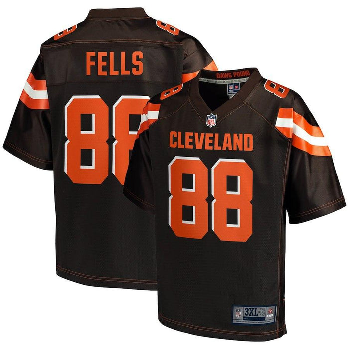 Men's Cleveland Browns Darren Fells NFL Pro Line Brown Big & Tall Player Jersey