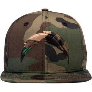 New Era Los Angeles Chargers Tonal Woodland Camo Capped 9FIFTY Adjustable Hat