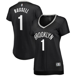 D'Angelo Russell Brooklyn Nets Women's Fast Break Replica Jersey Black