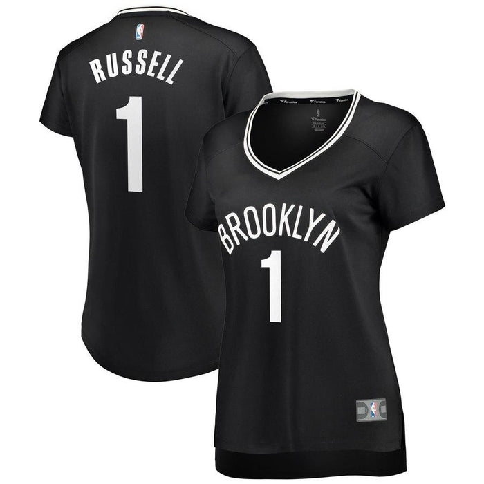D'Angelo Russell Brooklyn Nets Women's Fast Break Replica Jersey Black