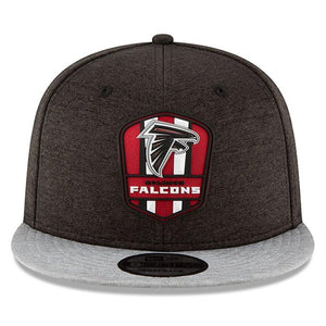 New Era Atlanta Falcons Black/Heather Gray 2018 NFL Sideline Road Official 9FIFTY Snapback Adjustable Hat