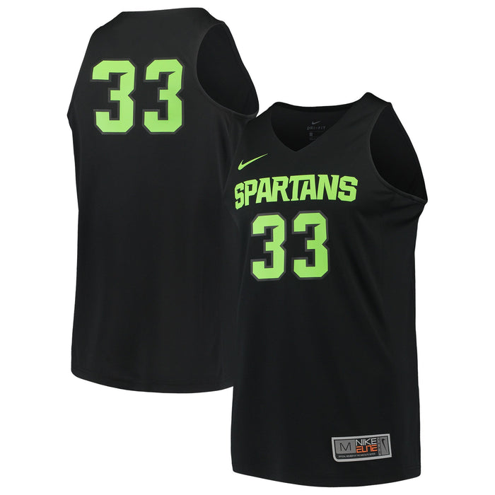 Men's Nike Black Michigan State Spartans College Replica Basketball Jersey
