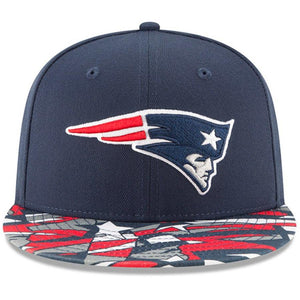 New Era New England Patriots Navy NFLxFIT 9FIFTY Adjustable Snapback Hat