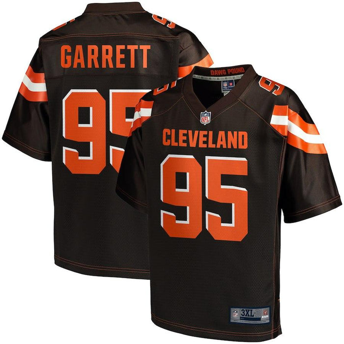 Men's Cleveland Browns Myles Garrett NFL Pro Line Brown Big & Tall Player Jersey